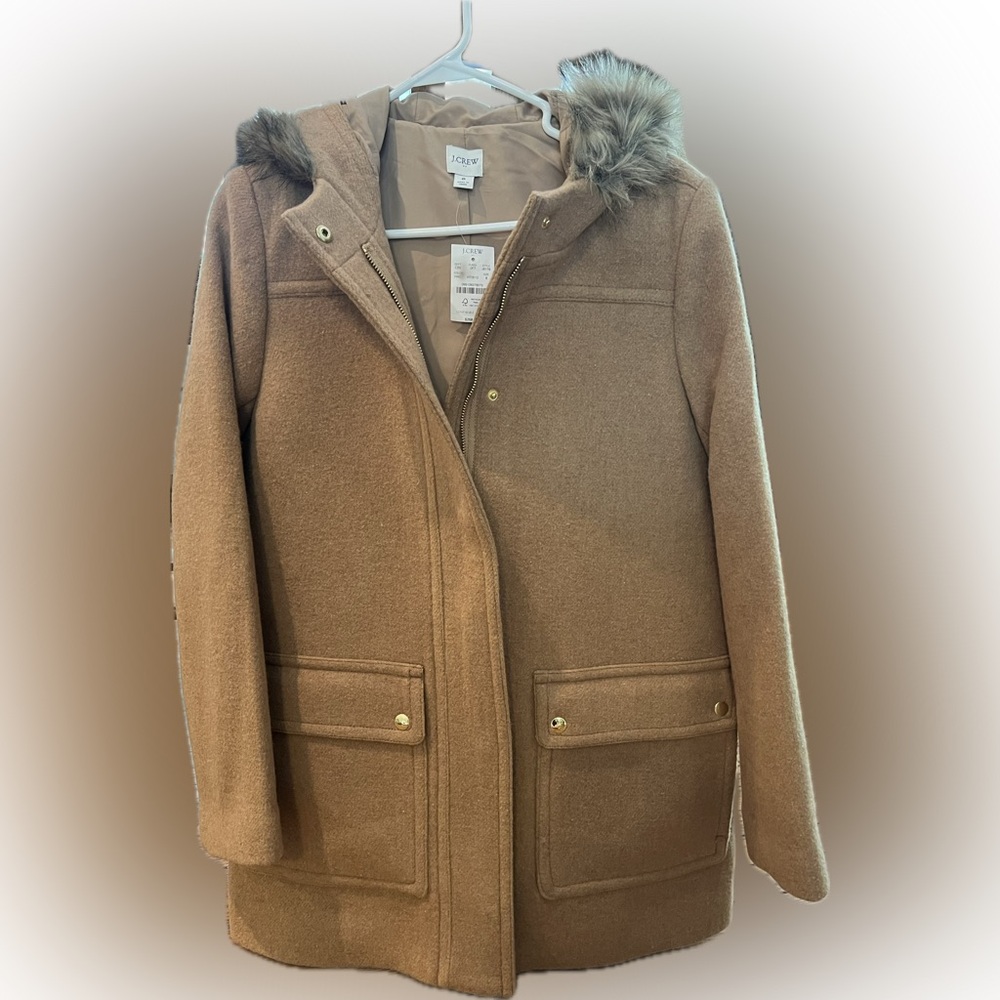 Brand new tan J Crew Jacket